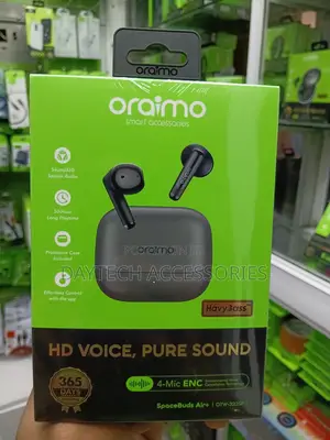 Oraimo SpaceBuds Air+ Semi-in-Ear True Wireless Earbuds.