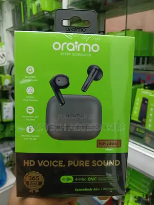 Oraimo SpaceBuds Air+ Semi-in-Ear True Wireless Earbuds.
