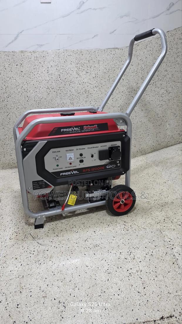 Maxmech RFS12000E 11kva Keystart Petrol Generator With Wheels - thumbnail 2