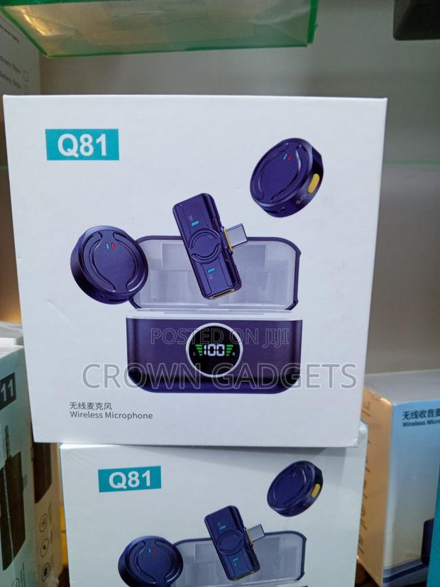 Q81 Wireless Lavalier Mic With Digital Charging Case - thumbnail 2