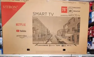 Vitron 75” Frameless Uhd Smart Web Os TV, Voice Control, Bluetooth