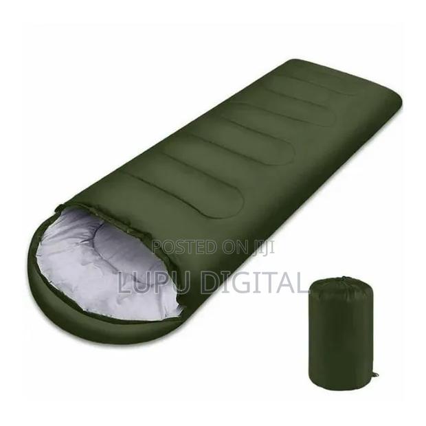 Jungle Green Sleeping Bag. - main view