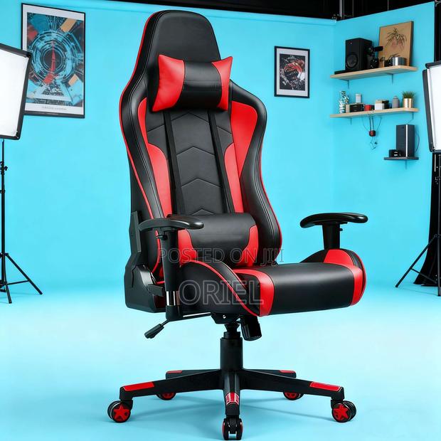 Gaming Chair : Height Adjustable Ergonomic Office Gaming Chair - thumbnail 3