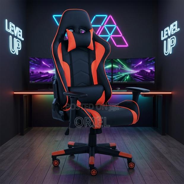 Gaming Chair : Height Adjustable Ergonomic Office Gaming Chair - thumbnail 4
