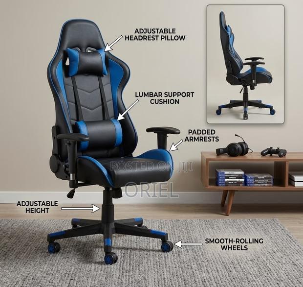 Gaming Chair : Height Adjustable Ergonomic Office Gaming Chair - thumbnail 15