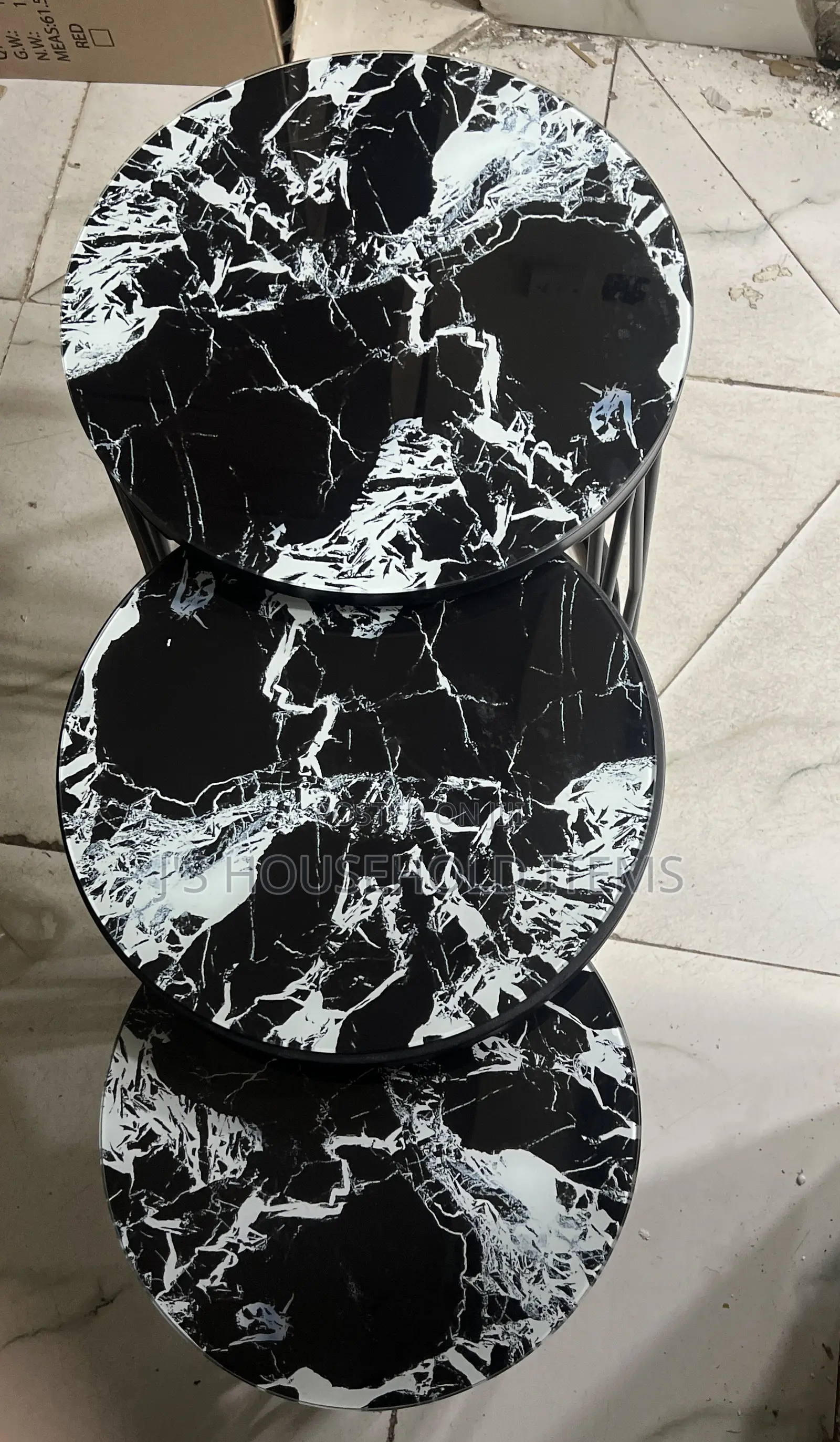 3 in 1 Executive Table (Glass Effect)
