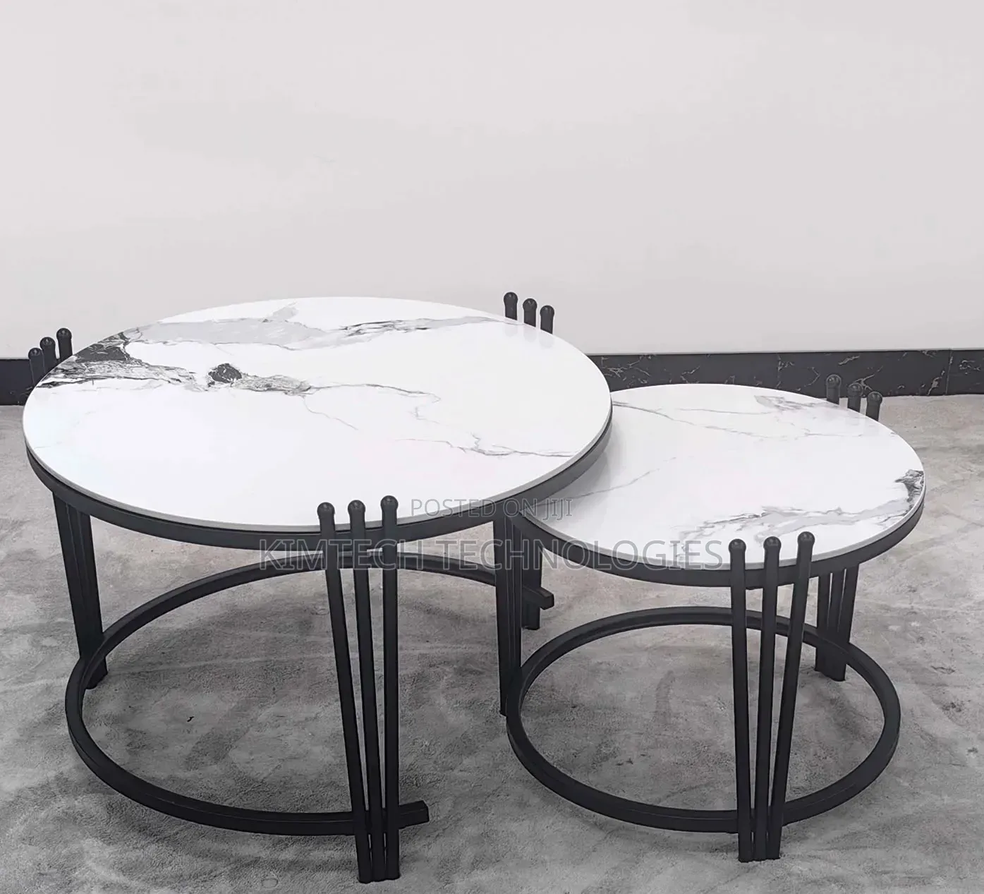 2 in 1 Executive Pure Marble Table