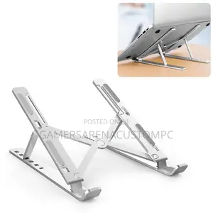 Foldable Aluminum Laptop Stand Holder With Anti-Slip Silicone Pads