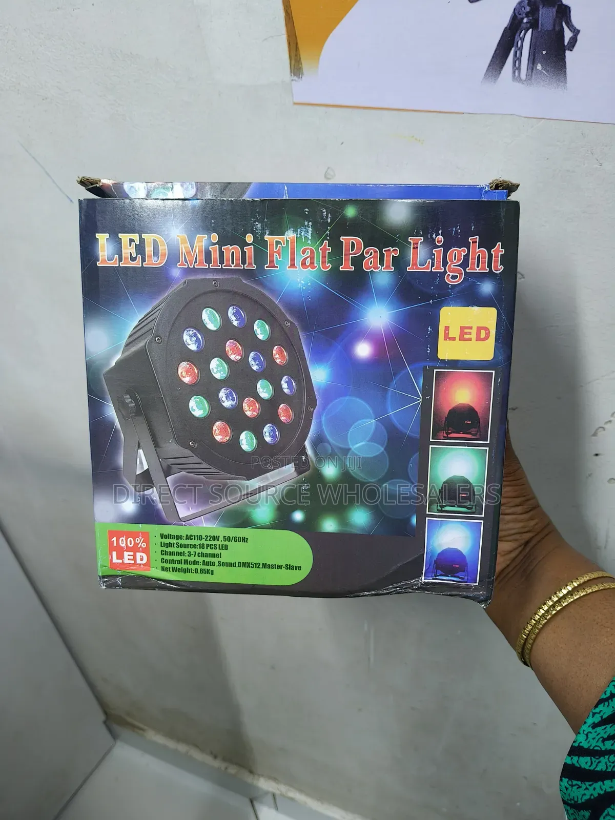 Portable RGB Mini PAR Light With Sound Control
