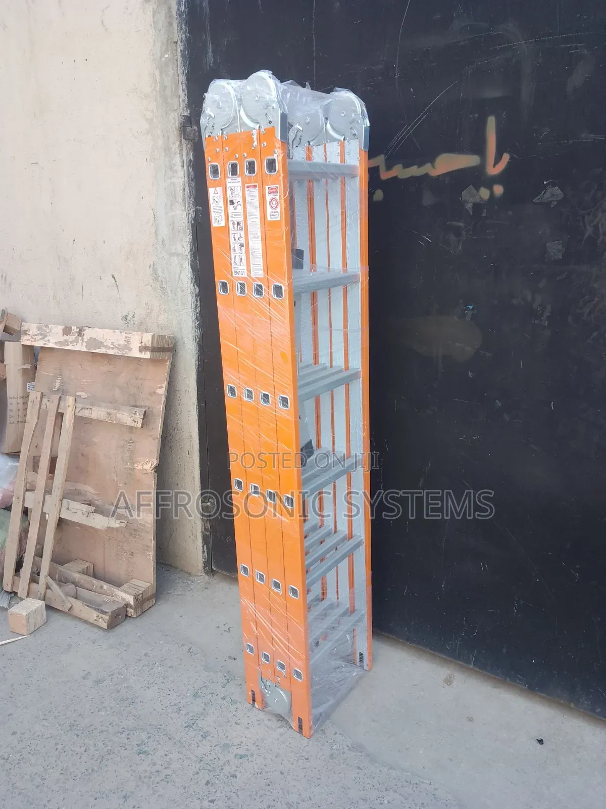 24ft High Visibility Multipurpose Aluminum Ladder