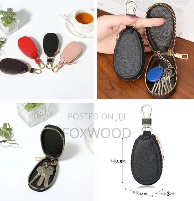 Stylish PU Leather Car Key Cover Case - main view
