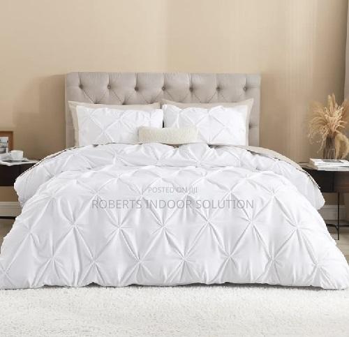 Pure Handcrafted Pinch-Pleated Pintuck Duvet Cover