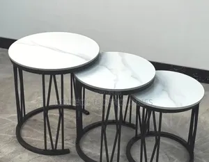 3 in 1 Executive Pure Marble Table