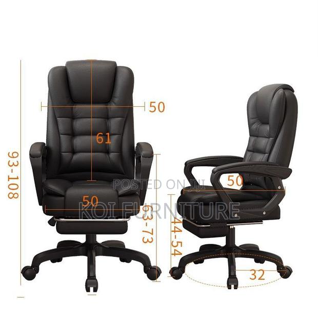 Office Chairs; Executive High Butterfly Back Leather Chair - thumbnail 2