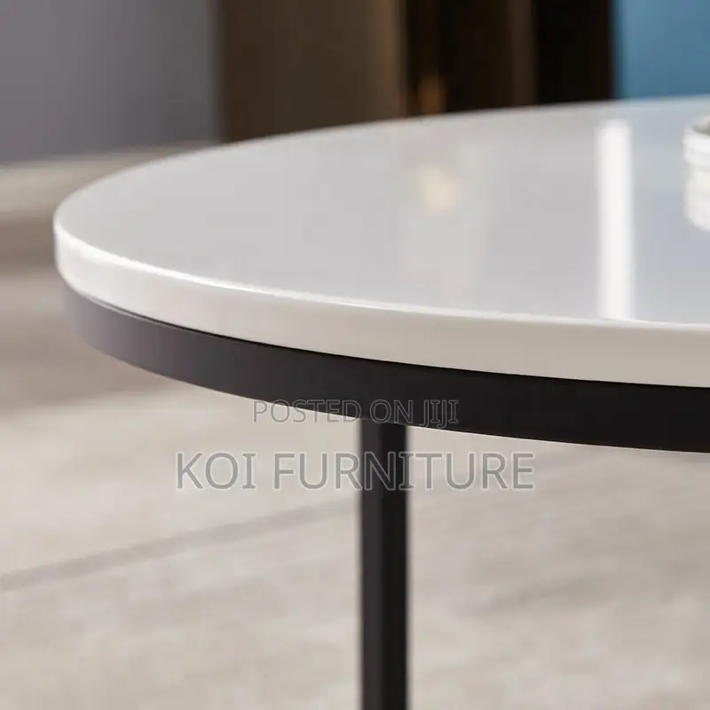 Coffee Table; Dual Marble Home Office Table
