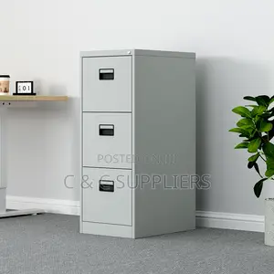 3-Drawer Cabinet With Key Lock