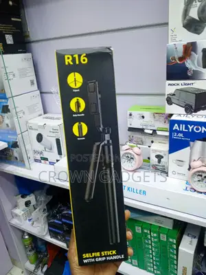 R16 Extendable Selfie Stick With Tripod Bluetooth Remote