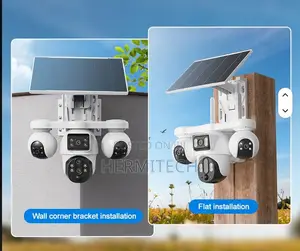 4G 4 Lens 3PTZ Smart Security Camera,motion Sensor , Night Vision