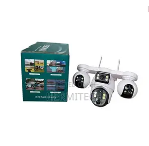 Solar Powered 4G 4 Lens PTZ CCTV Camera, 4 Views Remote Control