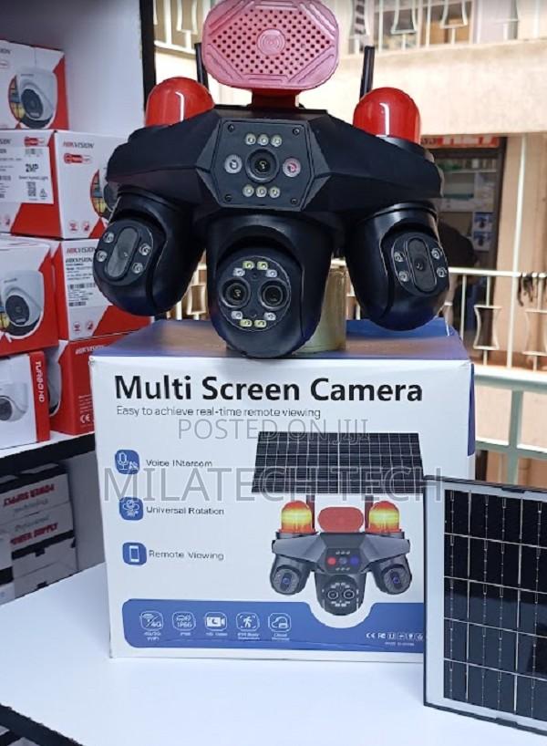 AI 4G Solar Camera 4 Lens Motion Tracking With Siren - main view