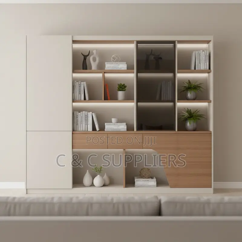 Modern Imported Storage Wall Unit