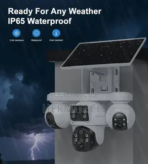 Outdoor Solar 4 Lens Smart CCTV Camera, Motion Sensor CCTV Cameras