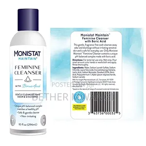 Monistat Boric Acid Feminine Wash, Fragrance-Free (296Ml)