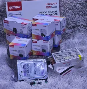 4 Channel Dahua Smart Hybrid Colored CCTV Camera With Audio