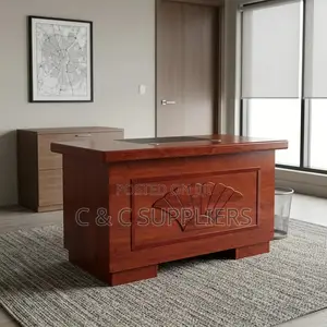 Executive Desk With Built-in Drawers