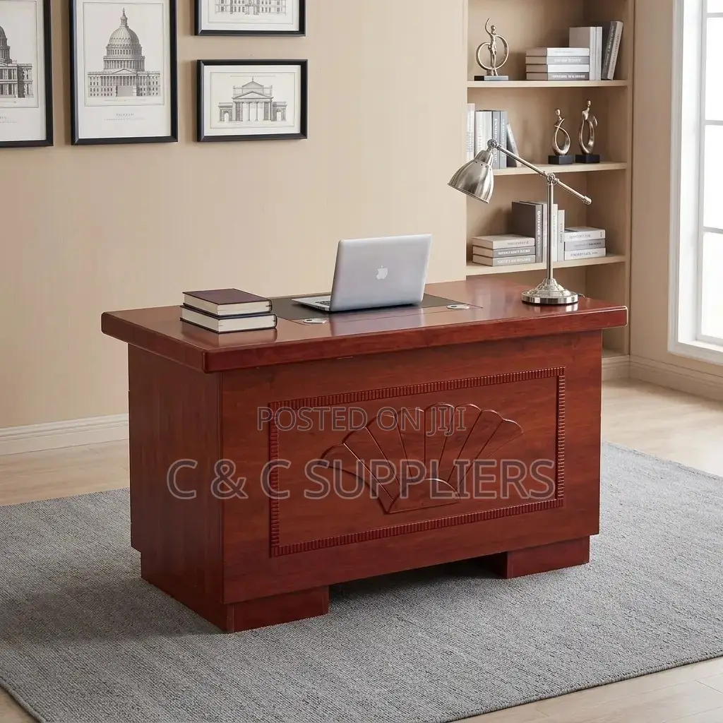 Executive Desk With Built-in Drawers