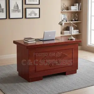 Executive Desk With Built-in Drawers