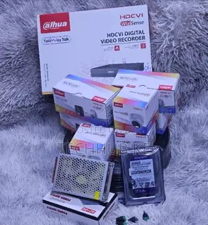 4 CCTV Dahua Smart Hybrid Cameras Full Color With Audio