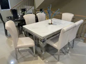 6 Sitter Executive Modern Advanced Marble Dinning Table