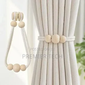 2Pcs Luxury Tassel Beaded Magnetic Curtain Tie Backs