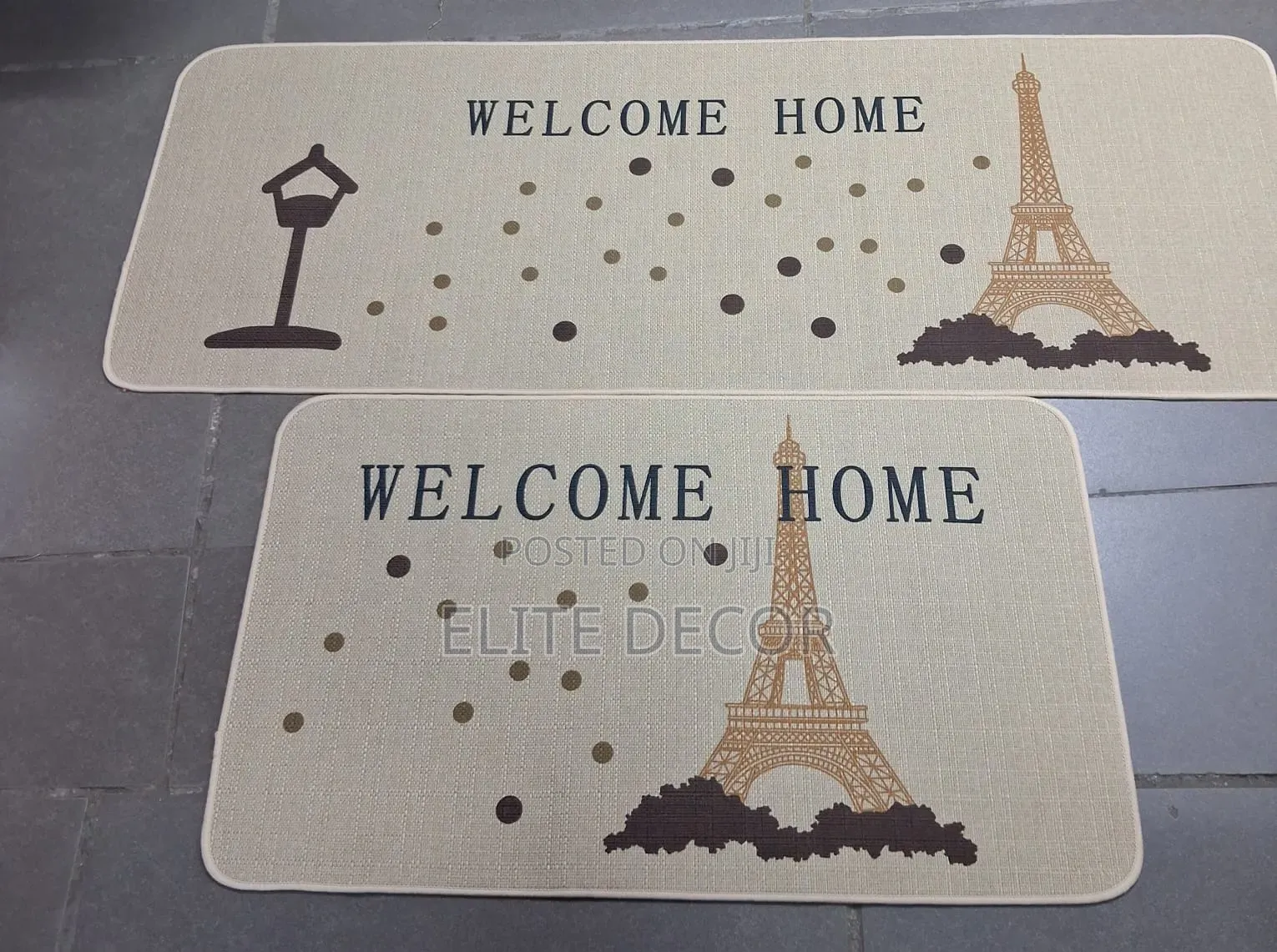 2-Piece Kitchen Rug Set – Non-Slip Rubber Backing | Kitchen