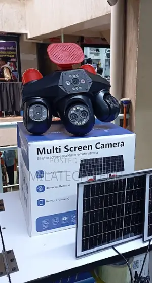4G 4 Lens Solar CCTV Camera AI Auto Tracking Waterproof