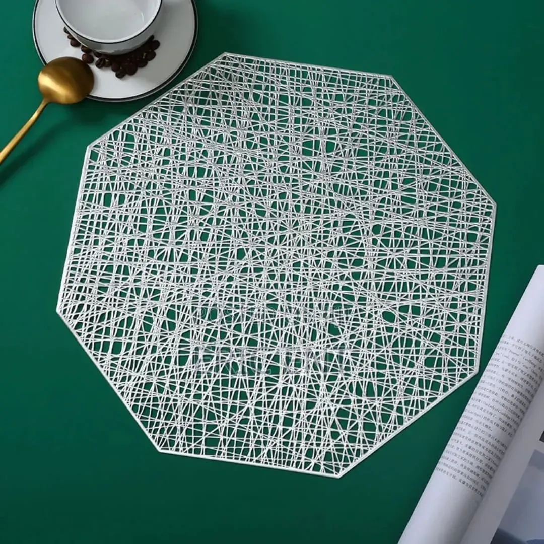 6pcs PVC Non-Woven, Waterproof Table Mats