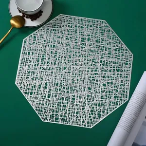 6pcs PVC Non-Woven, Waterproof Table Mats