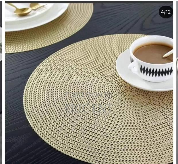 6pcs PVC Non-Woven, Waterproof Table Mats - thumbnail 4