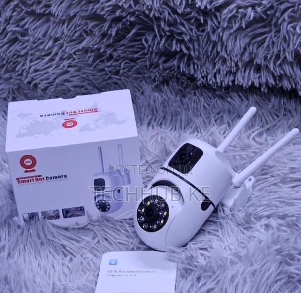 New *Smart Wall Mount Wifi Camera With Dual Lens PTZ Control - main view