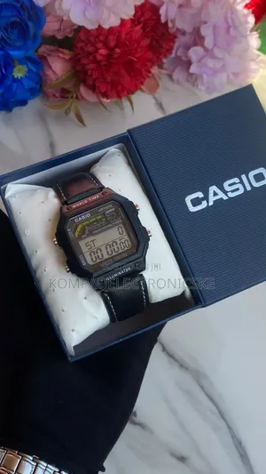 Casio World Time Gent's Leather Executive Designer Fashion Watches