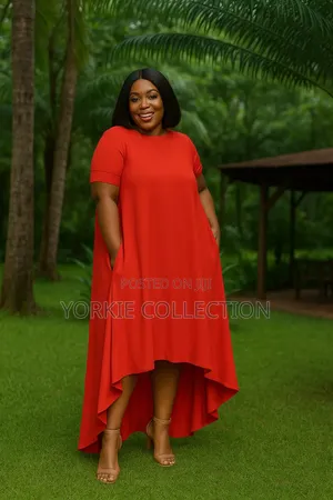 A Flowy a-Line Maxi Dress, With a High-Low Style