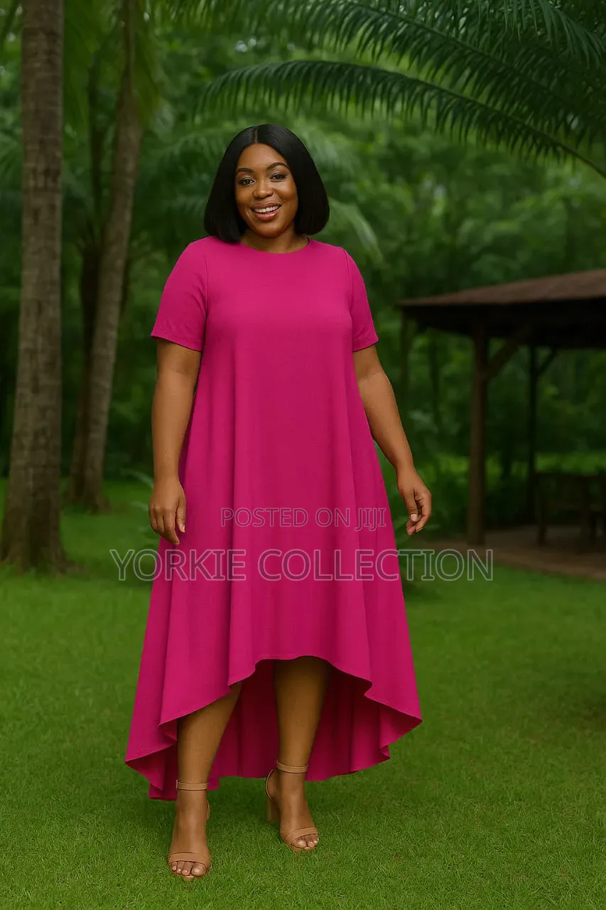 A Flowy a-Line Maxi Dress, With a High-Low Style