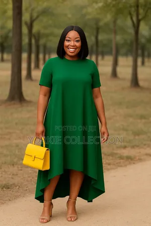 A Flowy a-Line Maxi Dress, With a High-Low Style