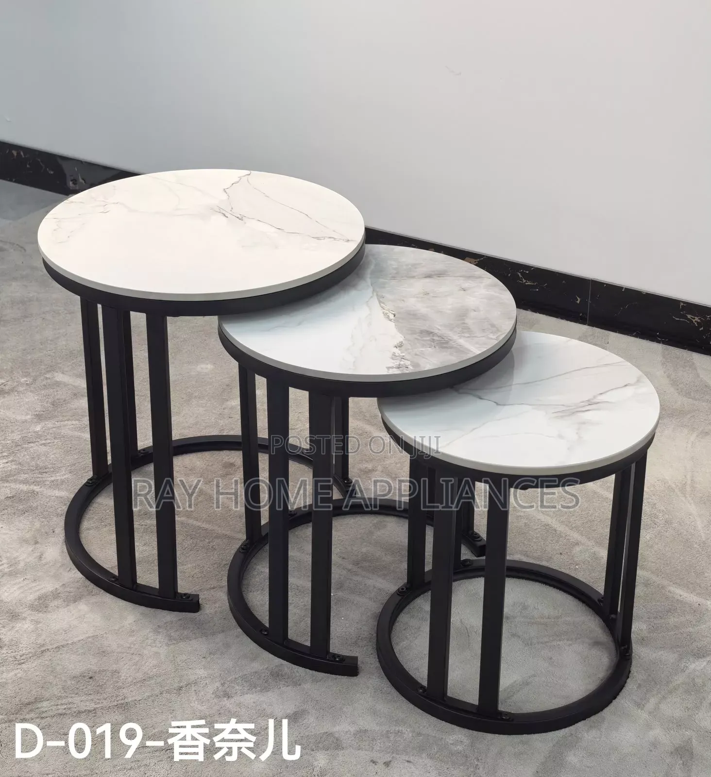 3 in 1 Executive Pure Marble Table