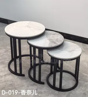 3 in 1 Executive Pure Marble Table
