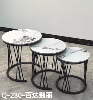 3 in 1 Executive Pure Marble Table