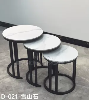3 in 1 Executive Pure Marble Table