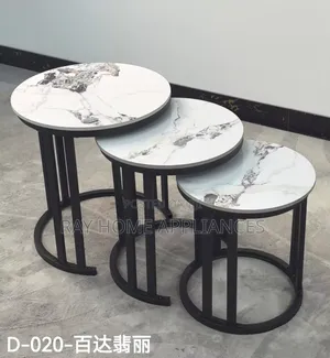 3 in 1 Executive Pure Marble Table
