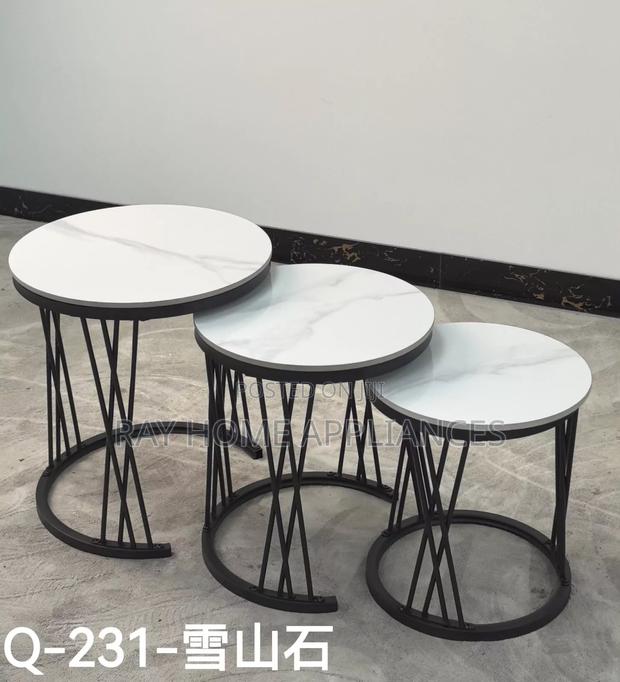 3 in 1 Executive Pure Marble Table - thumbnail 6